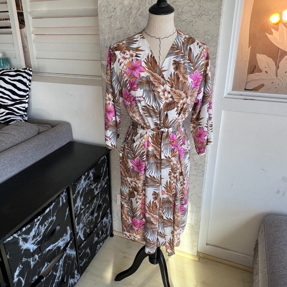 Pink Robe For Her, summer Robe, Vacation Wear - Picture 6 of 8